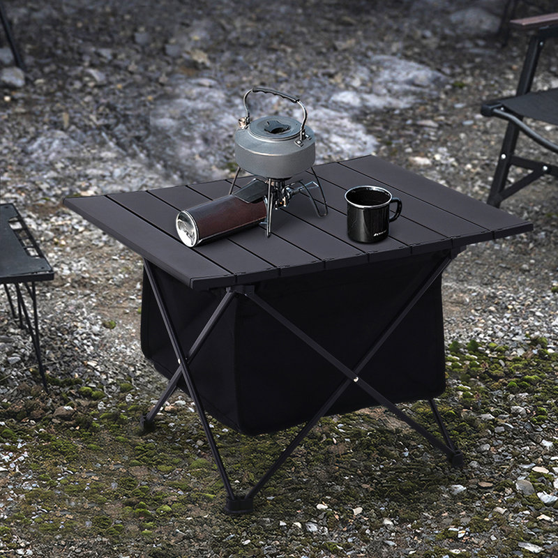 Britani Rectangular Metal Folding Outdoor Camping Table , cm W cm D, 40" H x 68" W x 45" D
