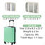 Bagage à main 20 pouces Hardshell, valise légère en ABS durable avec roulettes, serrure TSA intégrée, 2 cubes de rangement