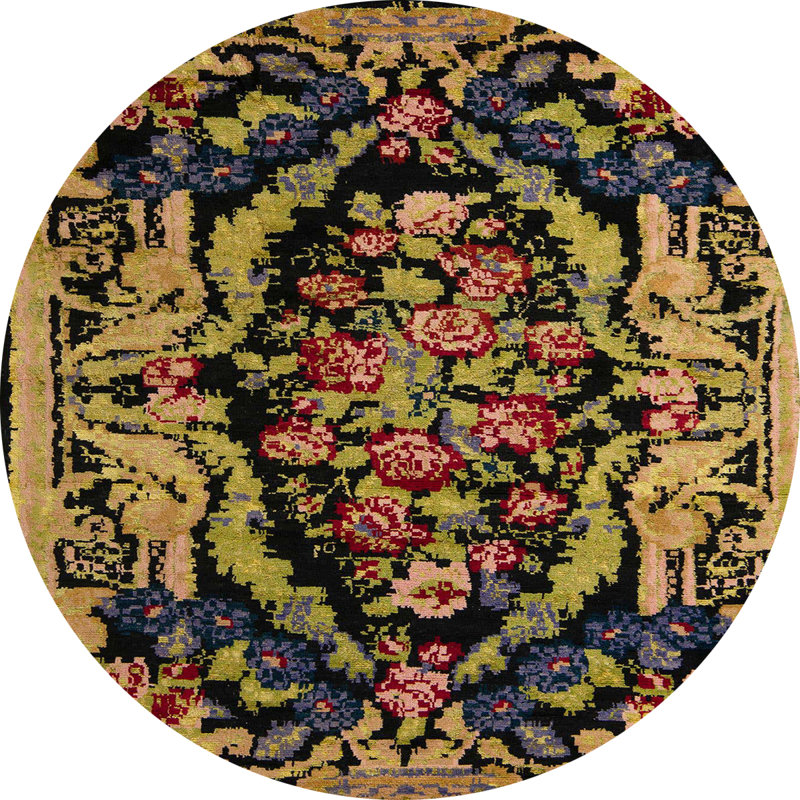 Tapis abstrait moderne 5422, Rond 3 pi
