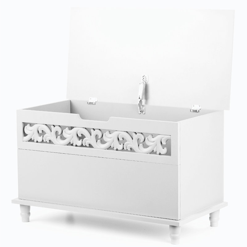 Banc de rangement en bois manufacturé Hudnell