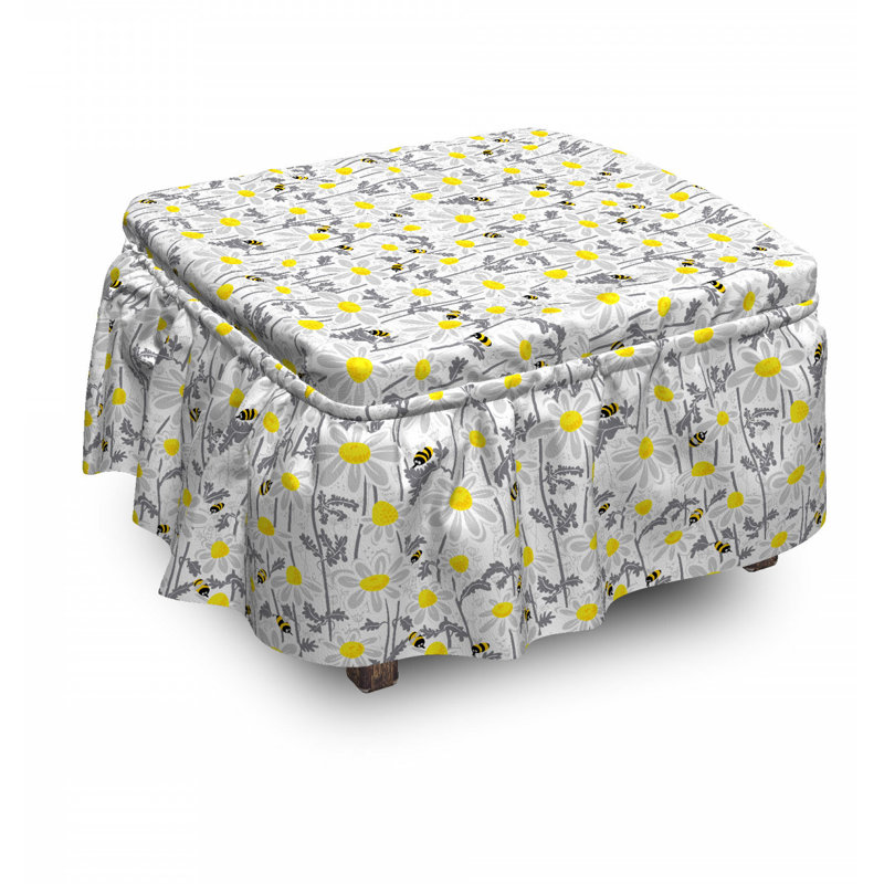 Box Cushion Ottoman Slipcover