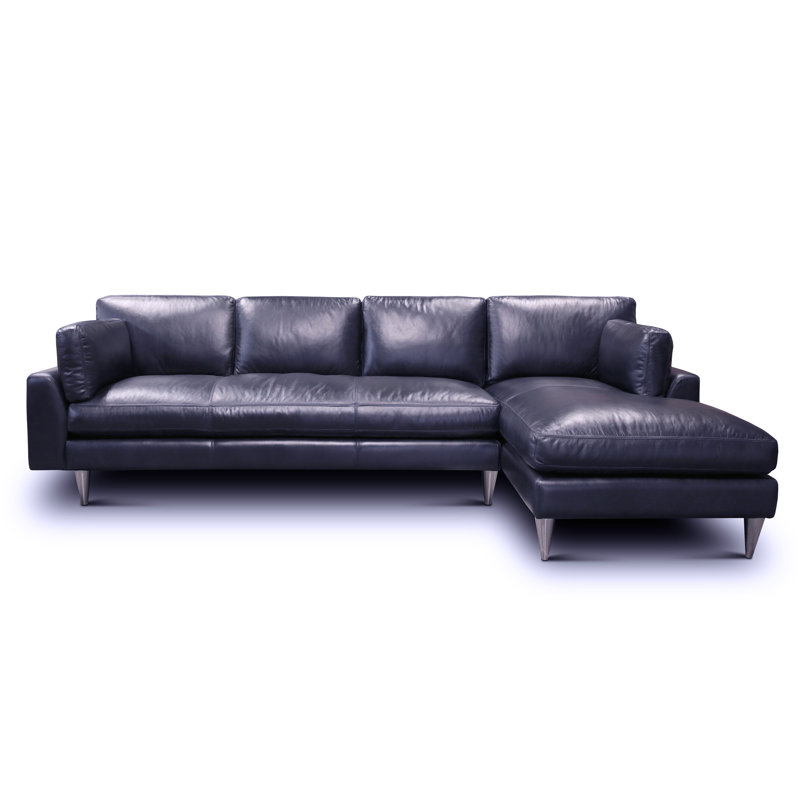 Albieri Upholstered L-Shaped Sectional, Left Hand Facing, Grey
