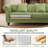 Fynlie 83.1" Wide 3 Seater Chesterfield Sofa Rolled Arm Velvet Couch with Tufted Back-1692372747