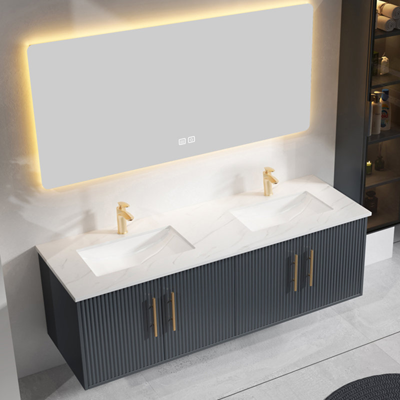 Modern minimalist bathroom cabinet