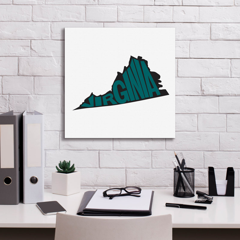 «Epic Graffiti» «Virginia 2» par Art Licensing Studio, art mural sur toile, 26 po x 26 po, H 18 po x l 18 po x P 0,75 po