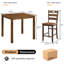 4 - Person Mid Century Modern Square Counter Height Dining Set-771515912