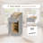 Space Saving Bathroom Storage, Wood Gray Shaker Cabinet For Home