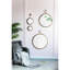 26,4 x 32,3 pouces miroir en métal doré pour le mur - salon, vestibule, bureau, reflet transparent, construction solide 26,4 x 1,8 x 32,3 pouces décorent le design en cristal-736577282-736577285