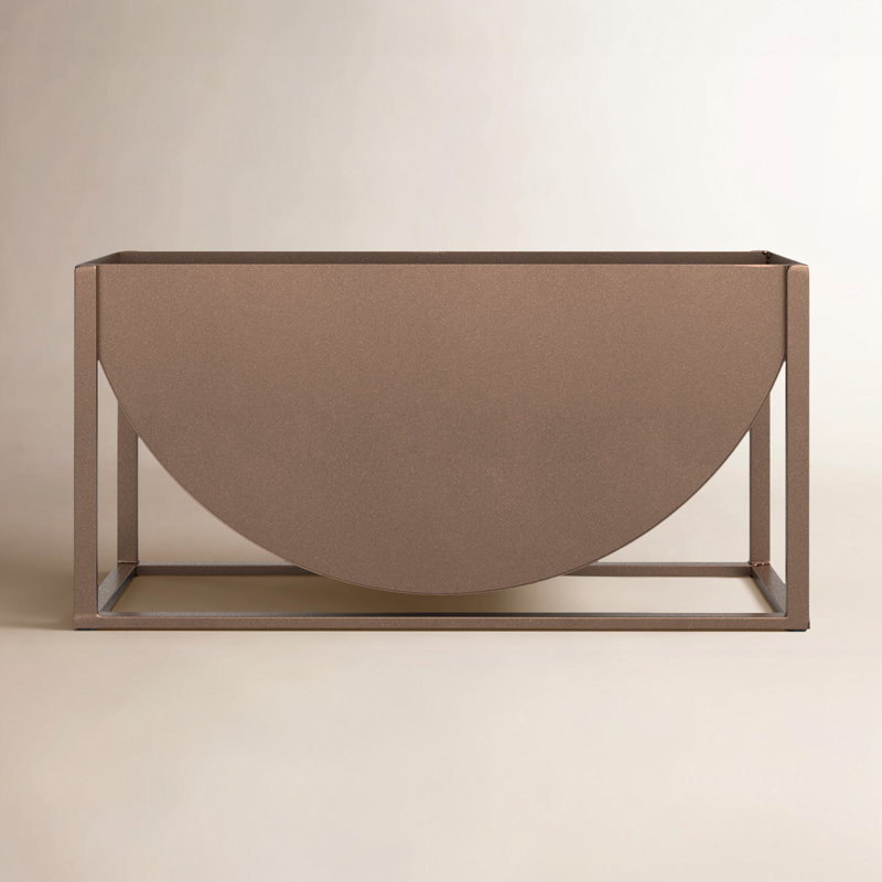 Romee Metal Planter Box, Bronze