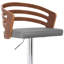 Tabouret tournant à hauteur réglable avec repose-pieds