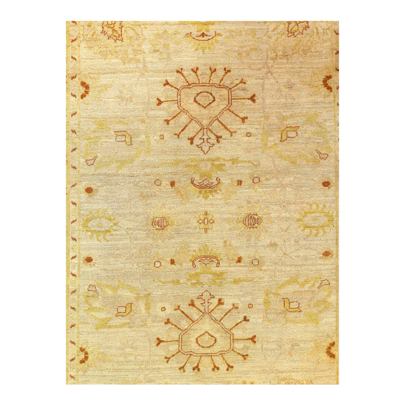Tapis unique ivoire de 5 pi 2 po x 8 pi