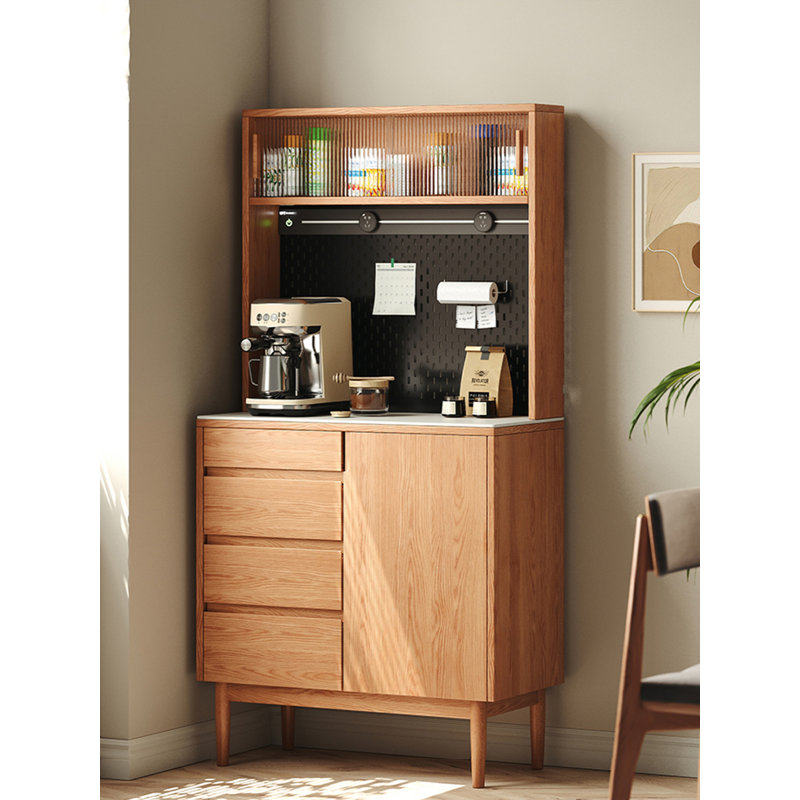 Armoire de cuisine entièrement en bois avec garde-boue entièrement intégrée