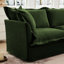 Fauteuil de salon Adamski, assise confortable en chenille, tissu, housses amovibles, base en chenille rembourrée avec assise profonde, conception séduisante, fabrication en bois-121094160