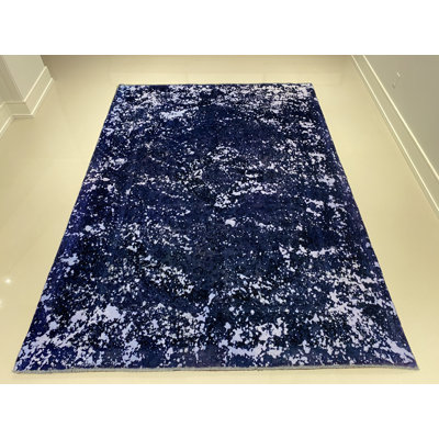 One-of-a-Kind 8'3" X 11'5" New Age Wool Area Rug in Navy