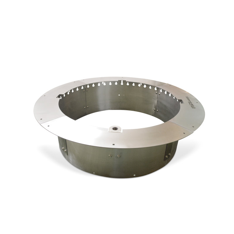 31" Black Powder Coat Round Stainless Steel Fire Pit