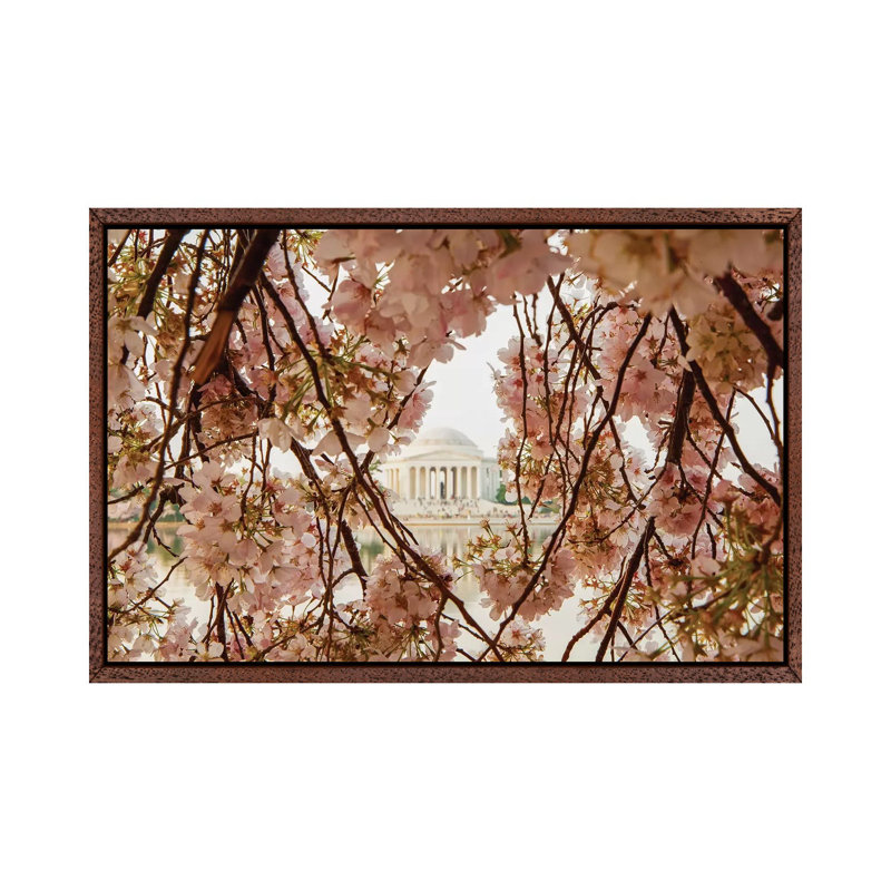 Cherry Blossom Flowers in Washington DC 1 Piece Wall Art on Canvas, 45.72cm H x 66.04cm W x 3.81cm D