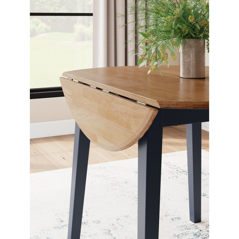 Malkin Dining Drop Leaf Table, Blue