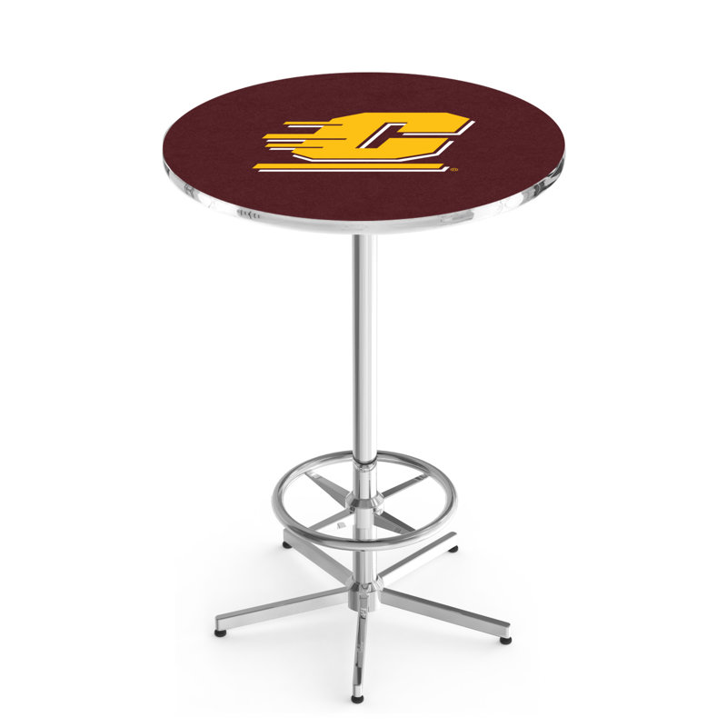 NCAA Round Dining Table, Central Michigan University