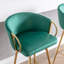  Bar Stools,With Chrome Footrest Velvet + Leg Simple Bar Stool-1837432959-1837432832