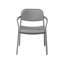 Yua Powder Coated Steel Outdoor Stackable Dining Armchair-1697463560