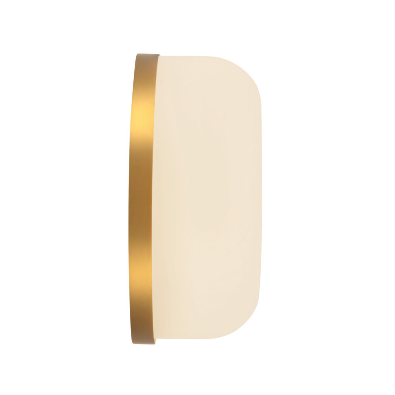Jada 5-in Gold dimmable LED Wall Sconce, Brushed Gold