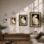Cat Art Deco - Framed Print-357940326-357940324