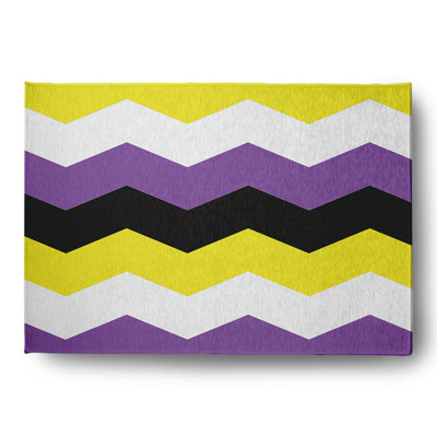 Samoni Chenille Chevron Indoor / Outdoor Rug