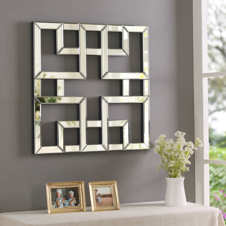 Everly Quinn Elvert 4 Piece Handmade Mirror Letters Wall Décor Set