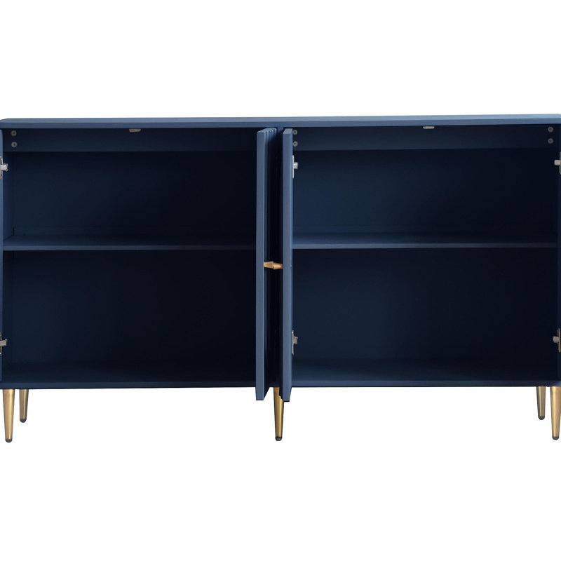 Console de 60 po pour le couloir, Bleu