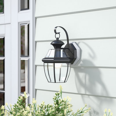 Lanterne murale d'extérieur 1 lumière Newbury Mystic Black