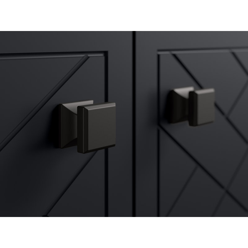 Poignée d'armoire Beauxline, Noir mat