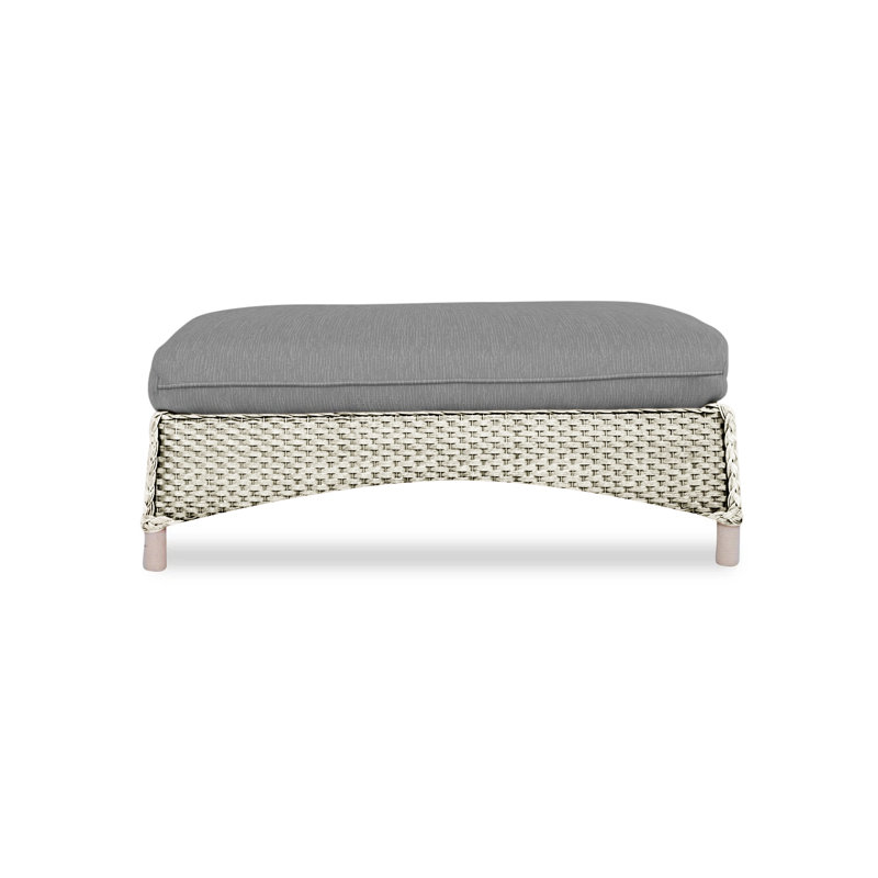 Mandalay Outdoor Ottoman, Demo Skyway, Linen