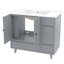 Ensemble de meuble-lavabo simple autoportant avec 4 tiroirs-2063386722