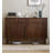 Solid Black Walnut Shoe Cabinet with Slatted Doors