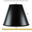 Abat-jour empire en papier H 9,5 po x l 12 po (Uno) en noir-133307998