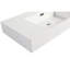 Lavabo de salle de bain en résine 36 po - Lavabo supérieur élégant et durable