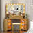 Corner Makeup Vanity - 11 Hollywood Bulbs With Human Sensor Module-31112013
