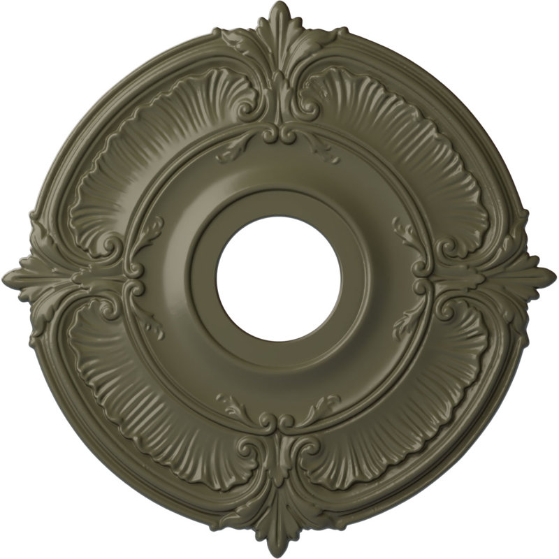 Endurathane Attica Ceiling Medallion, 18"OD x 4"ID x 5/8"P (Fits Canopies up to 5"), Hand-Painted Painted Turtle Finish