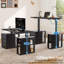 Bureau debout à hauteur réglable électrique avec rangement 57,48 po-129506466