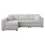 Canapé modulaire en L avec coussins-946217197