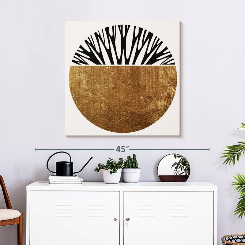 Avery Abstractika - Gold, 30" H x 30" W