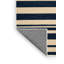 Machine Washable Horizontal Stripes Beige Area Rug-1463981592