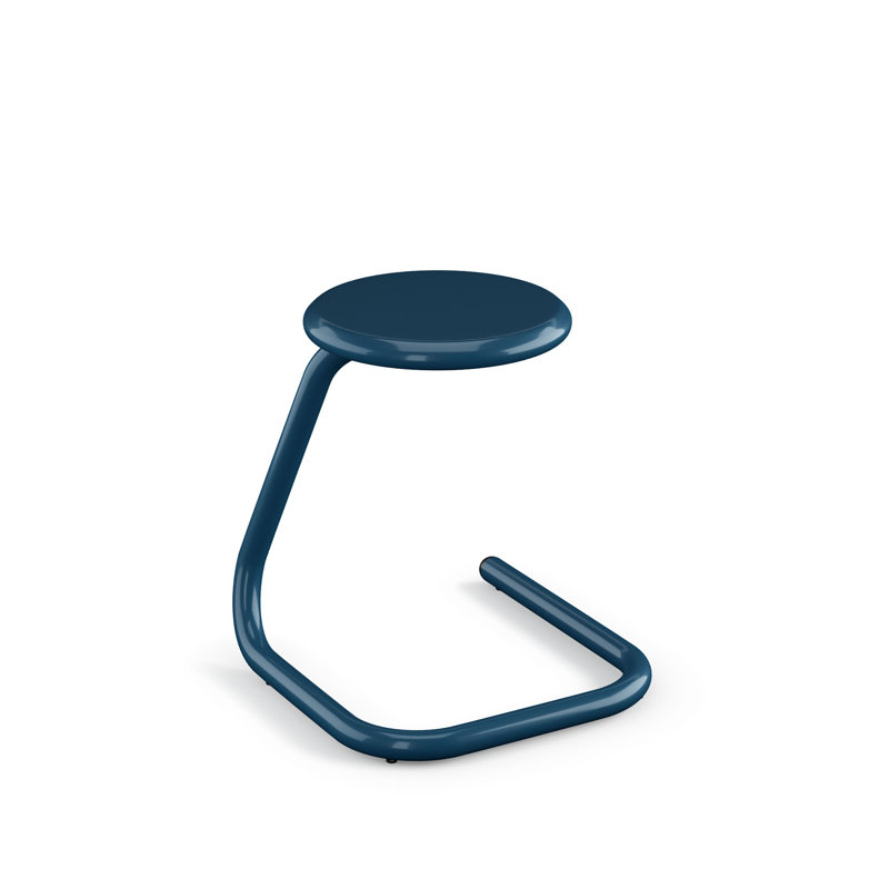 Tabouret en métal 18 po Paperclip70, Bleu