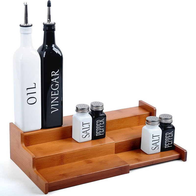 Freestanding Bamboo Spice Rack