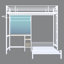 Lits simples en métal peu encombrants avec bureau multifonctionnel et rangement
