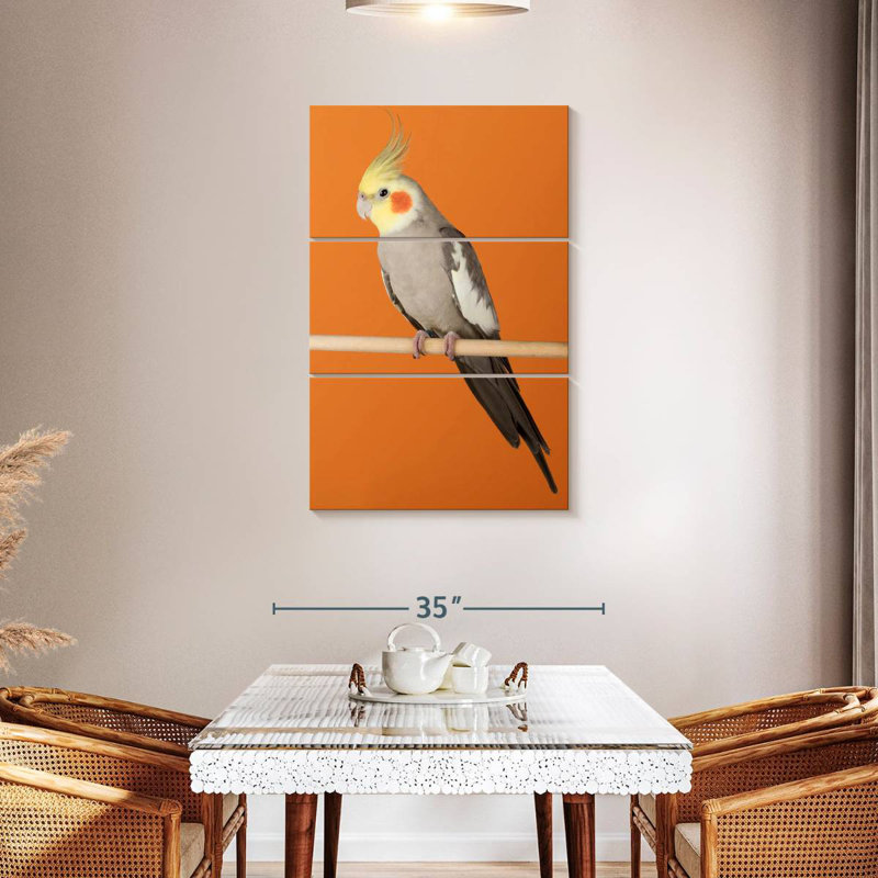 Brampt Cockatiel, 45" H x 28" W