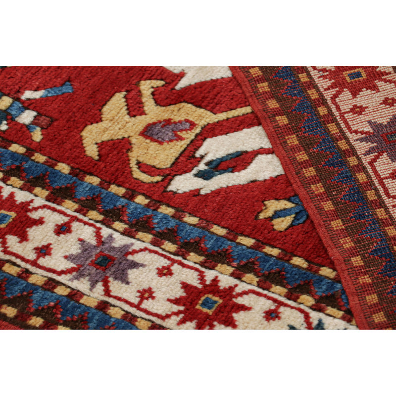 One-of-a-Kind 4’9”x6’11” Hand Knotted Area Rug