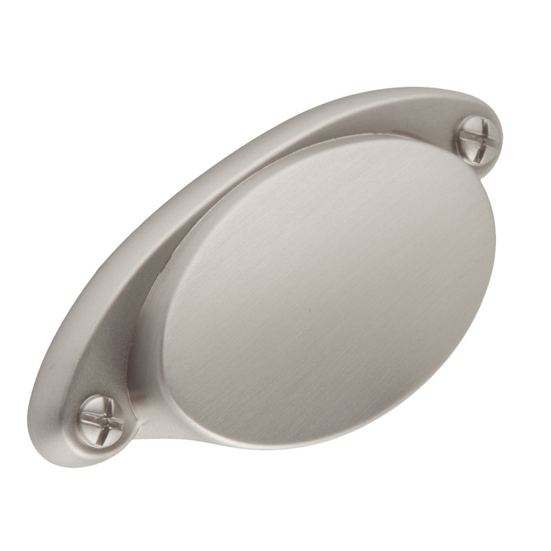 Poignée ovale, Nickel satiné, 2.25"