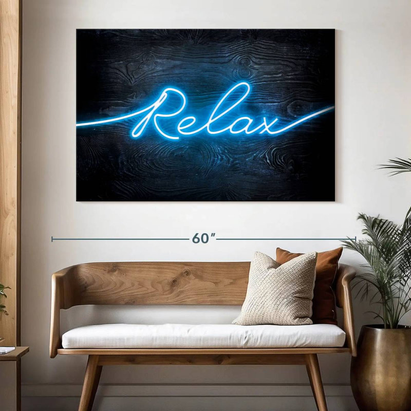 Bleu néon Tergel Relax, H 34 po x l 51 po
