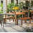 Alyisa 4 - Person Wood Patio Dining Set with Rectangular Table